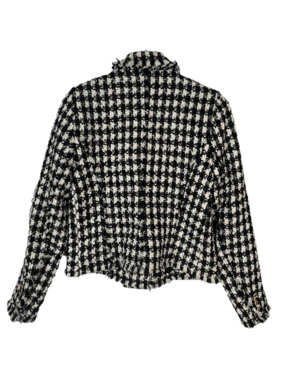 House of Harlow 1960 Tweed Cropped Blazer Jacket Size Medium - Picture 2 of 5